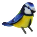 Hansa Peluche Oiseau Mésange Bleue